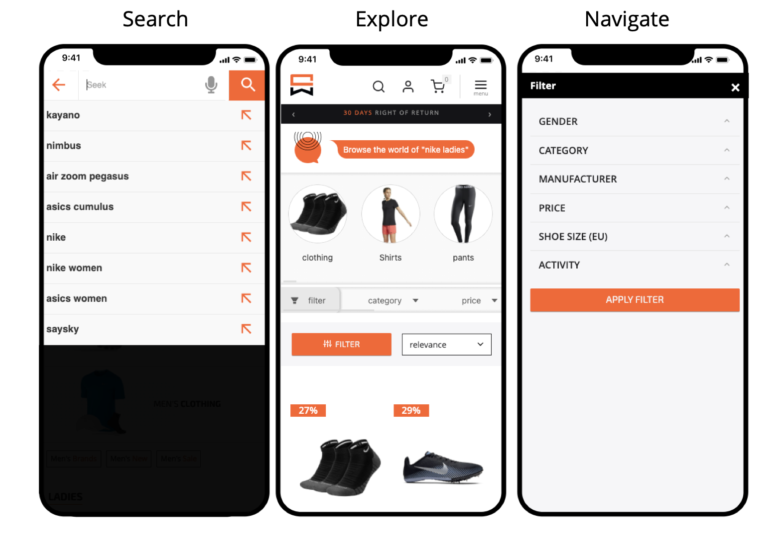 nav explore