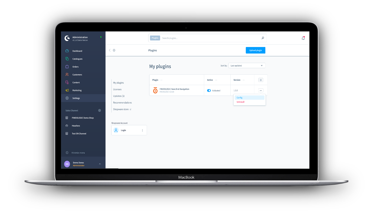 Shopware Backend